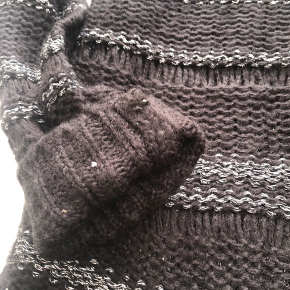 Kismet black and sparkly silver sweater for those cool spring mornings,. Large - Picture 2 of 9